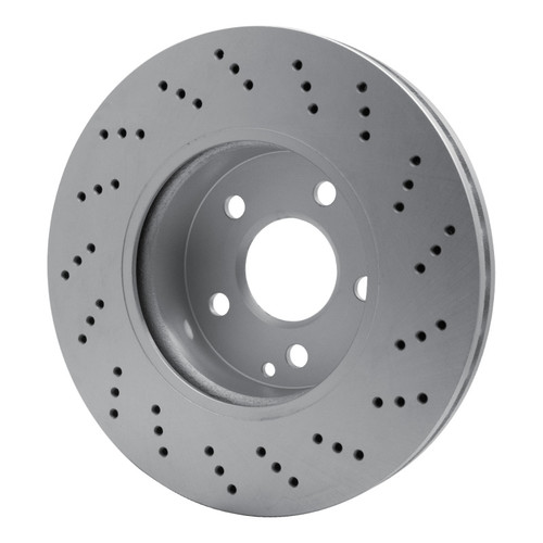 R1 08-15 Mercedes-Benz C250 Front Drilled GeoSPEC Coated Rotor