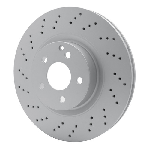 R1 07-13 Mercedes-Benz S550 Front Drilled GeoSPEC Coated Rotor