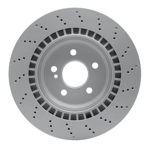 R1 10-14 Mercedes-Benz CL550 Rear Drilled GeoSPEC Coated Rotor