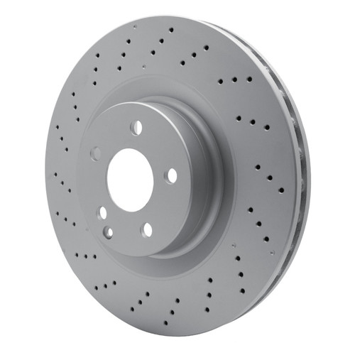 R1 07-14 Mercedes-Benz S550 Front Drilled GeoSPEC Coated Rotor