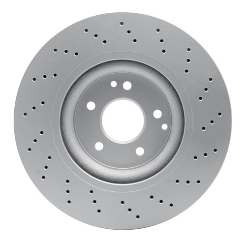 R1 03-11 Mercedes-Benz SLK300 Front Drilled GeoSPEC Coated Rotor