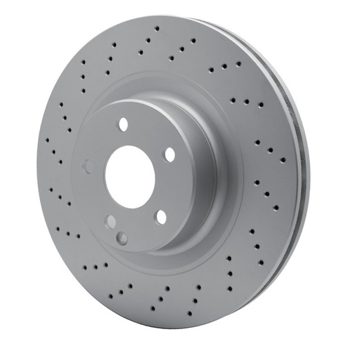 R1 01-06 Mercedes-Benz S600 Front Drilled GeoSPEC Coated Rotor