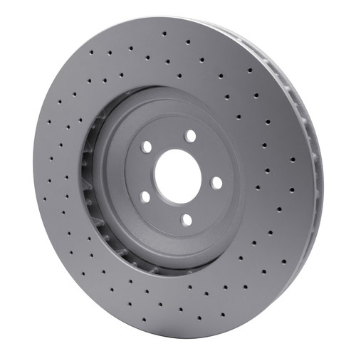 R1 16-18 Ford Mustang Right Front Drilled GeoSPEC Coated Rotor