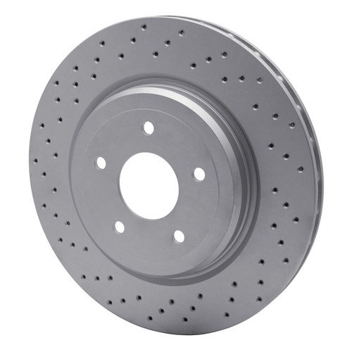 R1 06-13 Chevrolet Corvette Rear Drilled GeoSPEC Coated Rotor