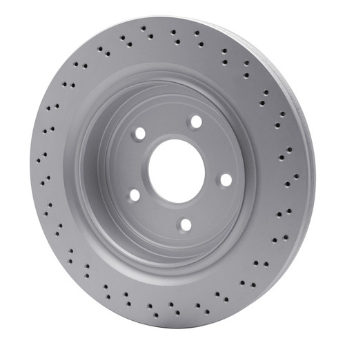 R1 06-13 Cadillac XLR Rear Drilled GeoSPEC Coated Rotor