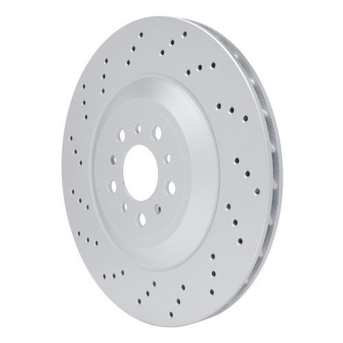 R1 21-25 BMW M2 Left Rear Drilled GeoSPEC Coated Rotor