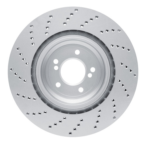R1 06-10 BMW M6 Right Rear Drilled GeoSPEC Coated Rotor