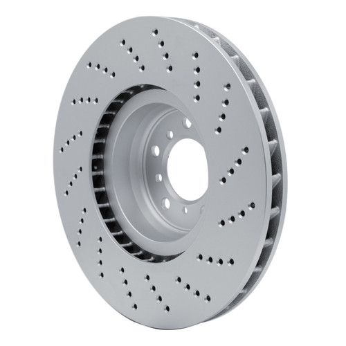 R1 06-10 BMW M6 Left Front Drilled GeoSPEC Coated Rotor