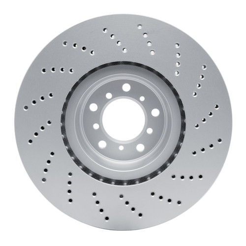 R1 06-10 BMW M6 Left Front Drilled GeoSPEC Coated Rotor