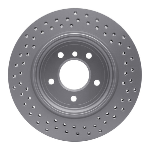 R1 01-06 BMW 330XI Rear Drilled GeoSPEC Coated Rotor