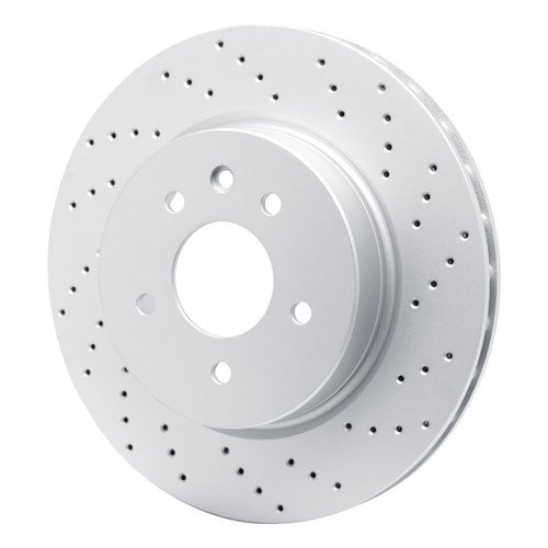 R1 00-06 Jaguar XKR Rear Drilled GeoSPEC Coated Rotor