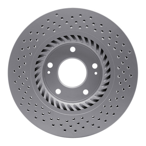 R1 07-08 Hyundai Tiburon Front Drilled GeoSPEC Coated Rotor