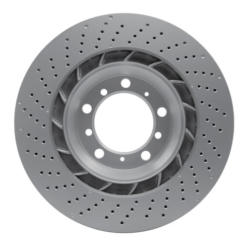 R1 16-23 Porsche 718 Cayman Right Rear Drilled GeoSPEC Coated Rotor