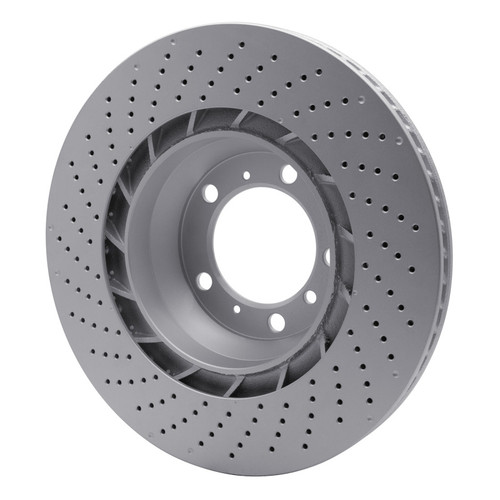 R1 07-13 Porsche 911 Right Rear Drilled GeoSPEC Coated Rotor