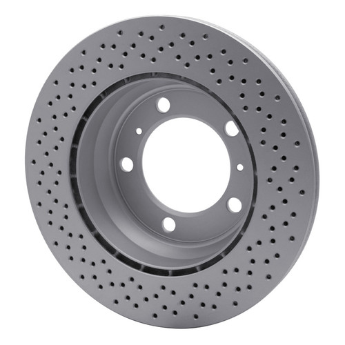 R1 05-23 Porsche Boxster Rear Drilled GeoSPEC Coated Rotor