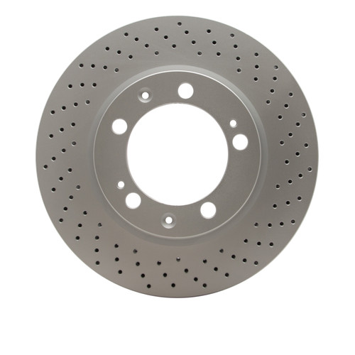 R1 94-98 Porsche 911 Right Front Drilled GeoSPEC Coated Rotor