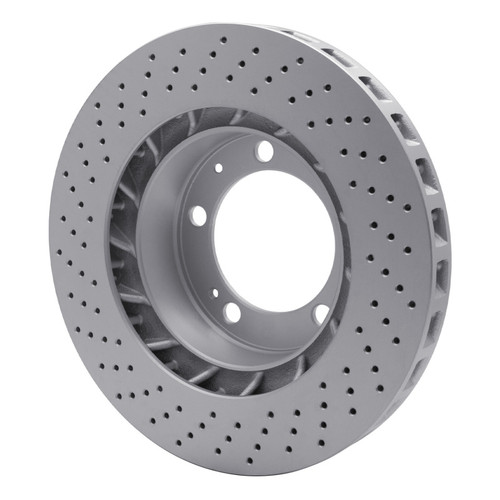 R1 94-98 Porsche 911 Right Front Drilled GeoSPEC Coated Rotor