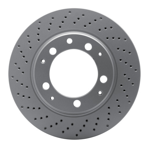 R1 78-89 Porsche 911 Left Rear Drilled GeoSPEC Coated Rotor