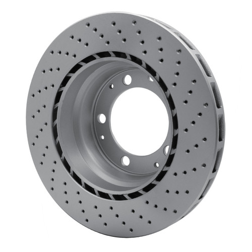 R1 78-89 Porsche 911 Left Rear Drilled GeoSPEC Coated Rotor