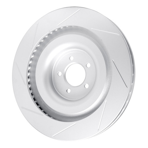 R1 08-09 Jaguar XKR Left Front Slotted GeoSPEC Coated Rotor