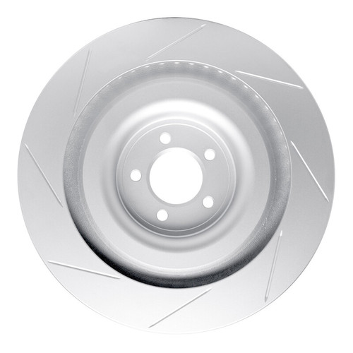 R1 08-09 Jaguar XKR Left Front Slotted GeoSPEC Coated Rotor