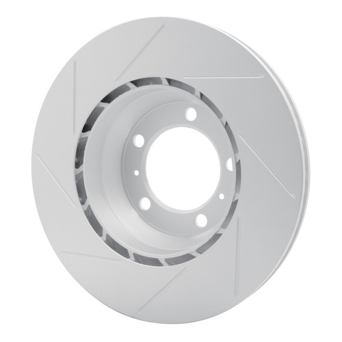 R1 10-20 Porsche Panamera Left Rear Slotted GeoSPEC Coated Rotor