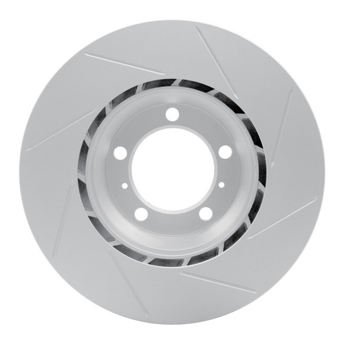 R1 10-20 Porsche Panamera Right Rear Slotted GeoSPEC Coated Rotor