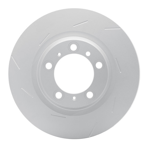 R1 10-16 Porsche Panamera Left Rear Slotted GeoSPEC Coated Rotor