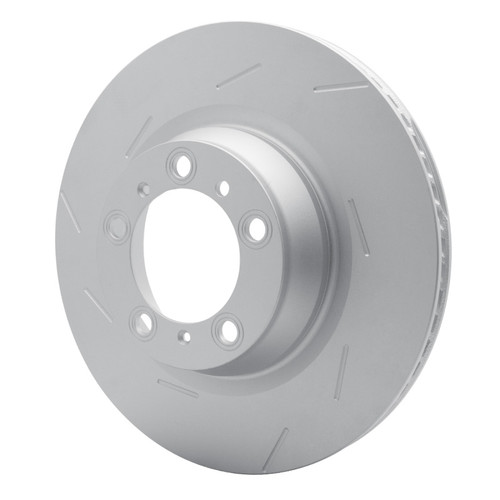 R1 10-16 Porsche Panamera Left Rear Slotted GeoSPEC Coated Rotor