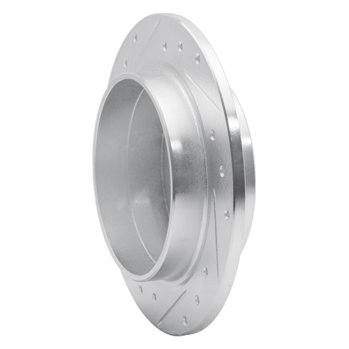 R1 95-97 Volvo 960 Rear Right Drilled & Slotted Silver Brake Rotor