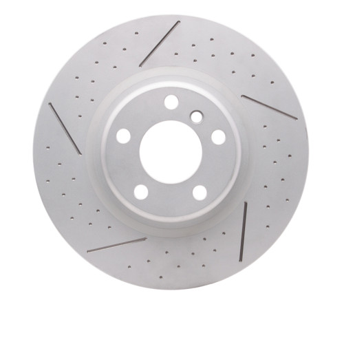 R1 12-20 BMW 118i (Mexico) Rear Carbon Alloy GeoMET Dimpled & Slotted Rotor