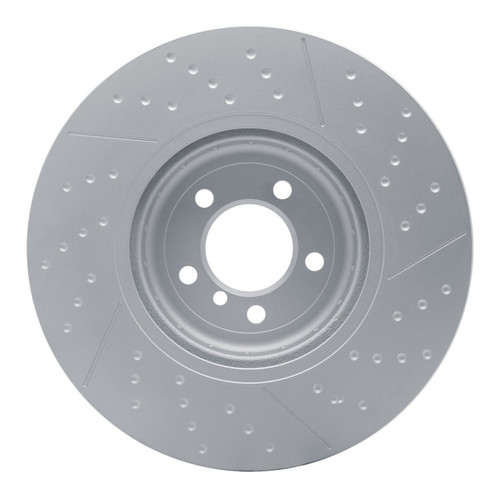 R1 13-20 BMW 335I xDrive Front Carbon Alloy GeoMET Dimpled & Slotted Rotor