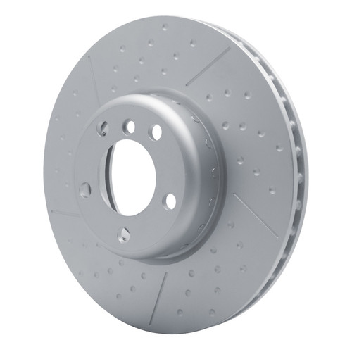 R1 12-21 BMW 230I xDrive Front Carbon Alloy GeoMET Dimpled & Slotted Rotor