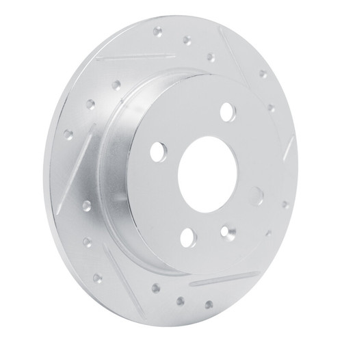 R1 00-05 Chevrolet ASTRA (Mexico) Rear Right Drilled & Slotted Silver Brake Rotor