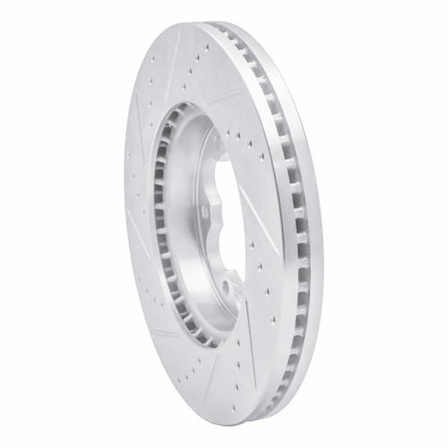 R1 03-06 Renault Laguna (Mexico) Front Right Drilled & Slotted Silver Brake Rotor