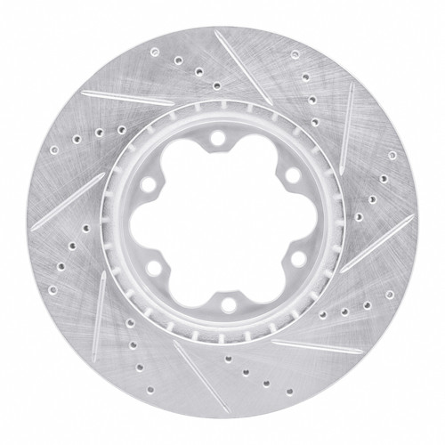 R1 03-06 Renault Laguna (Mexico) Front Left Drilled & Slotted Silver Brake Rotor