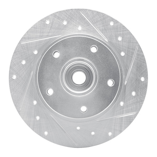 R1 11-15 Renault Fluence (Mexico) Rear Right Drilled & Slotted Silver Brake Rotor
