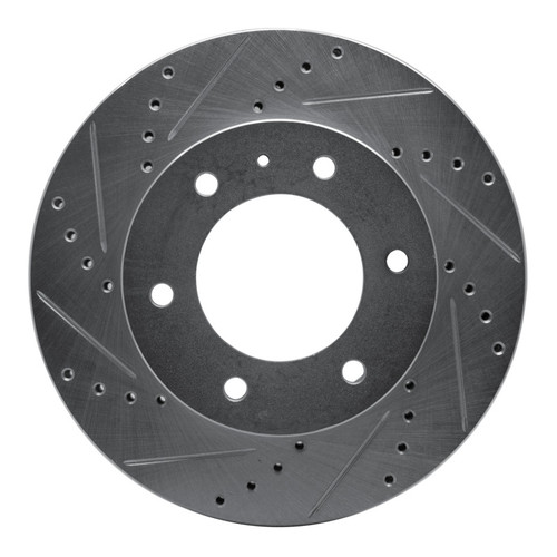 R1 13-17 Ford Ranger (Mexico) Front Left Drilled & Slotted Silver Brake Rotor