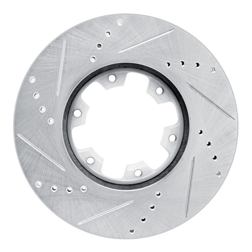 R1 02-24 Nissan NV350 UrVan (Mexico) Front Right Drilled & Slotted Silver Brake Rotor