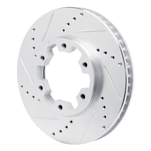 R1 02-24 Nissan NV350 UrVan (Mexico) Front Left Drilled & Slotted Silver Brake Rotor