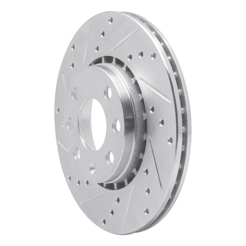 R1 06-10 Fiat Punto (Mexico) Front Left Drilled & Slotted Silver Brake Rotor