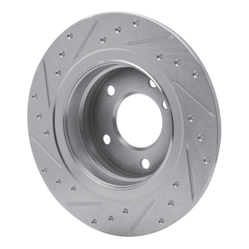 R1 05-12 BMW 120i (Mexico) Rear Right Drilled & Slotted Silver Brake Rotor