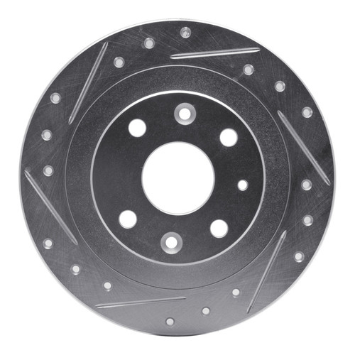R1 07-15 Toyota AVanZA (Mexico) Front Left Drilled & Slotted Silver Brake Rotor