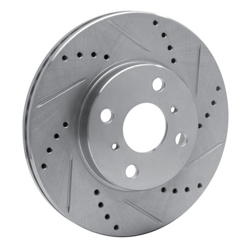 R1 04-06 ScIon XA Front Right Drilled & Slotted Silver Brake Rotor