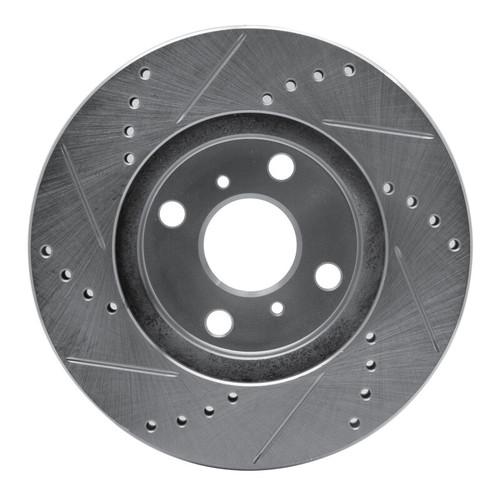 R1 04-06 ScIon XA Front Right Drilled & Slotted Silver Brake Rotor