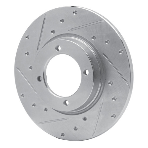 R1 74-84 Ford COURIER (USA/Canada) Front Left Drilled & Slotted Silver Brake Rotor