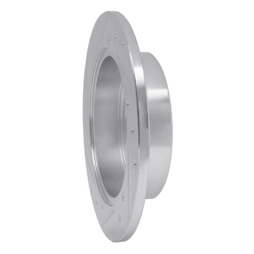 R1 06-18 Lexus HS250H Rear Right Drilled & Slotted Silver Brake Rotor