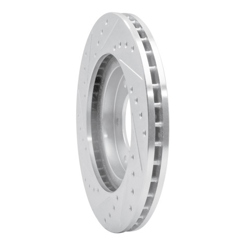 R1 93-98 Toyota T100 Front Right Drilled & Slotted Silver Brake Rotor EDZ-76118R