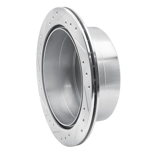 R1 93-97 Lexus LX450 Rear Right Drilled & Slotted Silver Brake Rotor