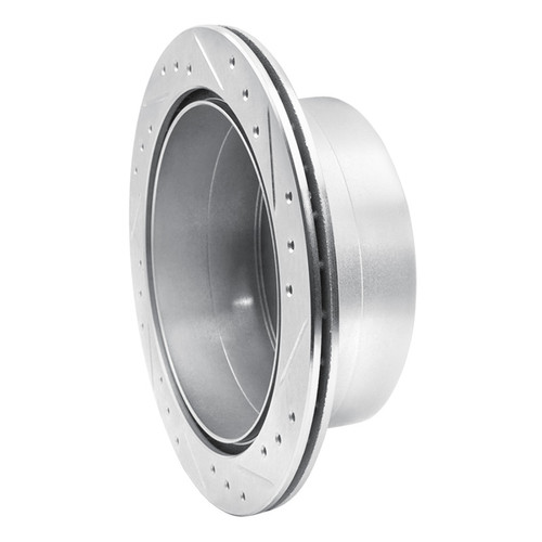 R1 93-97 Lexus LX450 Rear Left Drilled & Slotted Silver Brake Rotor